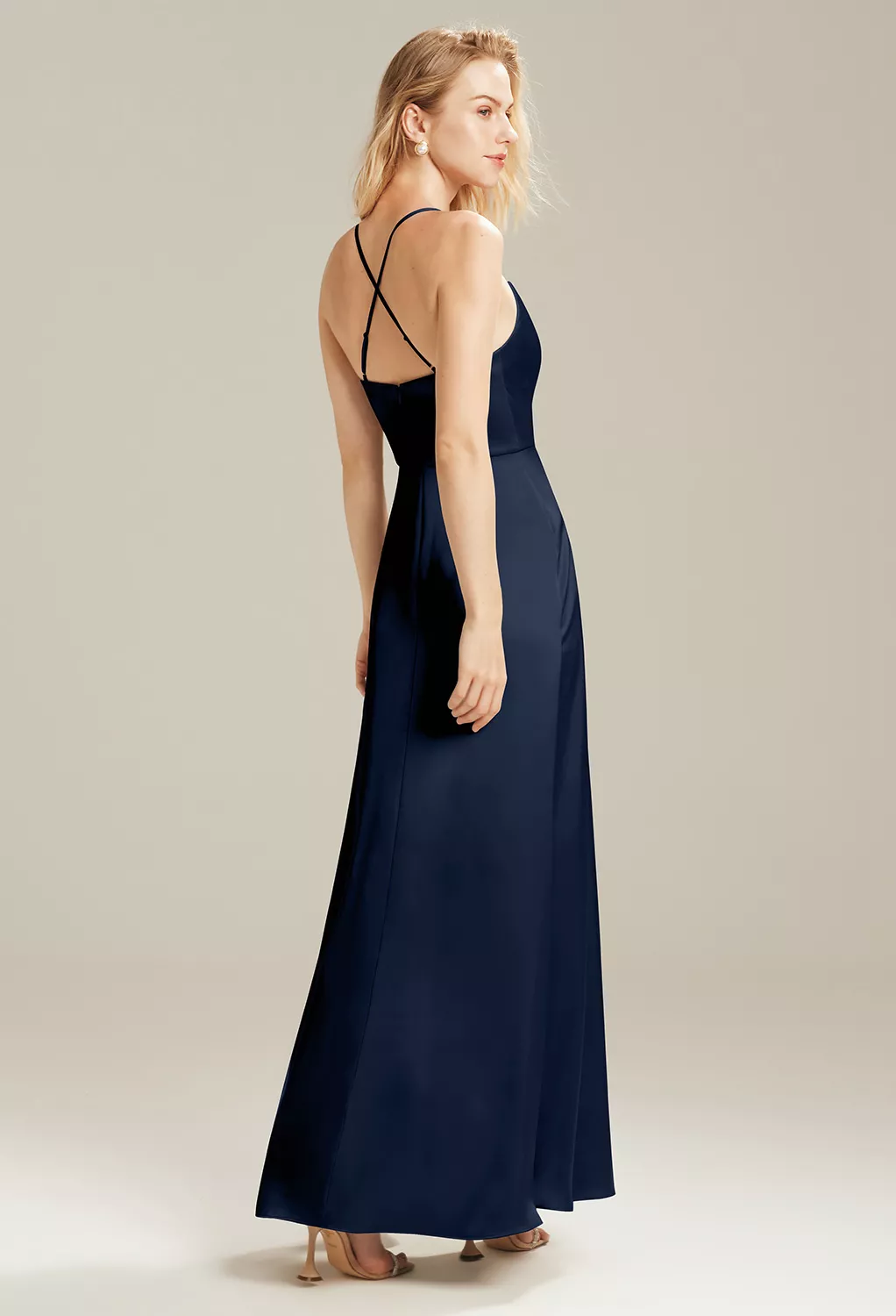 AW Kora Dark Navy  Plus Size Wedding Guest Dresses